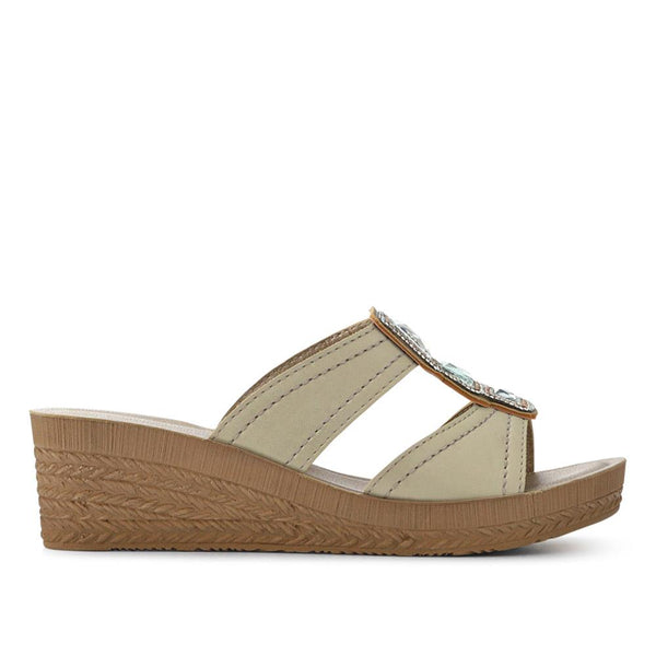 pavers Extra-Cushioned Slip-On Wedge Mules - Soft Gold