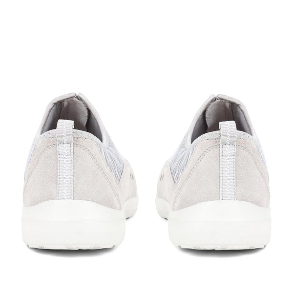 Pavers Extra-Wide Fit Memory Foam Trainers - Grey Multi