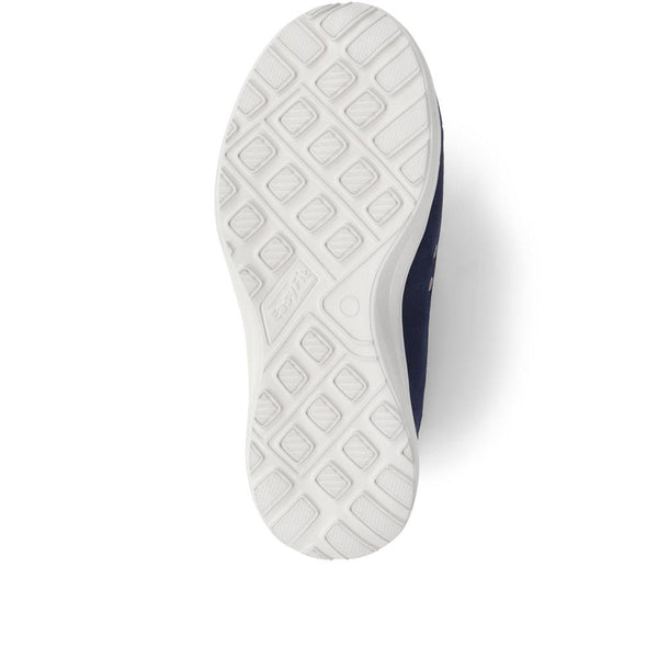 Pavers Extra-Wide Fit Memory Foam Trainers - Navy Multi