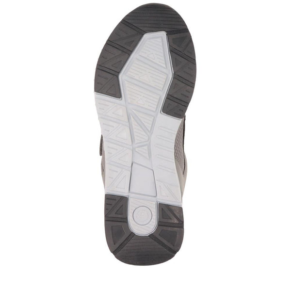 Pavers Extra-Wide Fitting Touch-Fasten Trainers - Grey