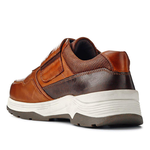 Pavers Extra-Wide Stretch Touch-Fasten Shoes - Cognac