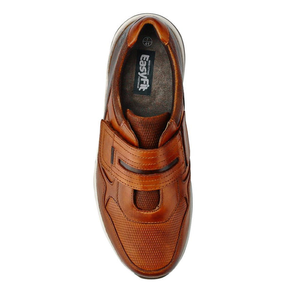 Pavers Extra-Wide Stretch Touch-Fasten Shoes - Cognac