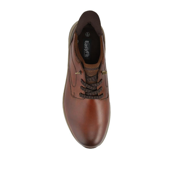Pavers Just Step In Extra Wide Bungee Lace Shoes - Cognac