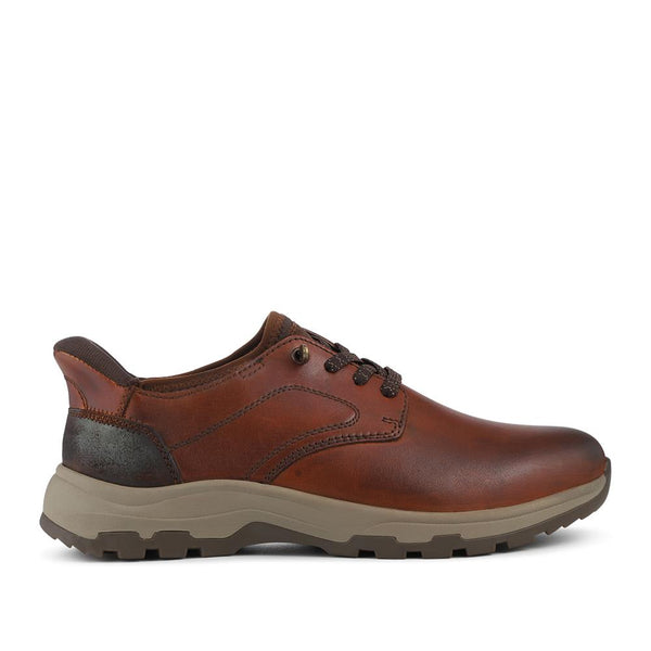 pavers Just Step In Extra Wide Bungee Lace Shoes - Cognac