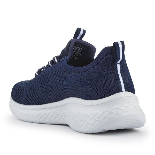 Pavers Just Step In Wide Fit Bungee Lace Trainers - Navy