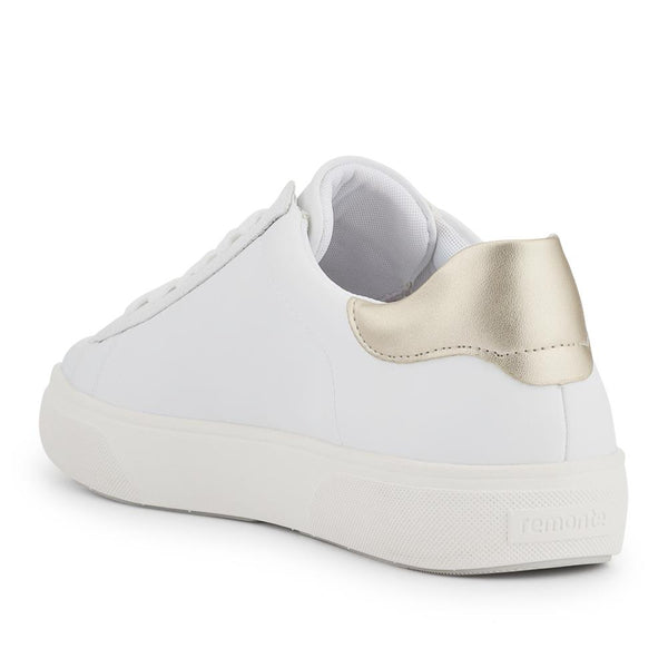 Pavers Leather Floral Patterned Trainers - White Metallic