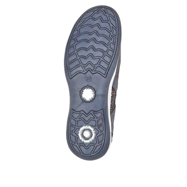 Pavers Lightweight Mary-Jane Ladies Trainers - Navy Floral