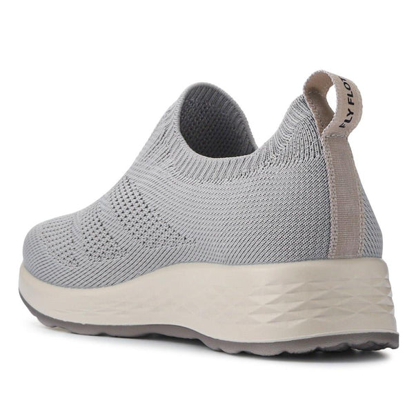 Pavers Lightweight Self-Moulding Slip-On Trainers - Light Grey