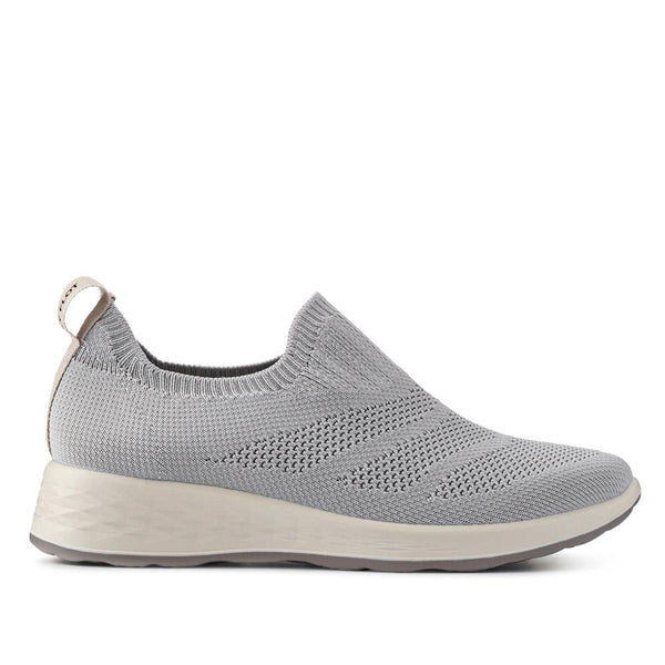 pavers Lightweight Self-Moulding Slip-On Trainers - Light Grey