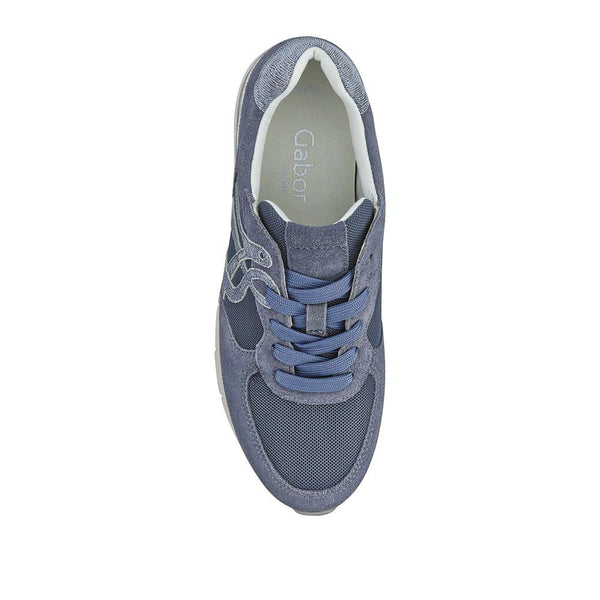 Pavers Pauline Gabor Casual Lace-Up Trainers - Blue Grey