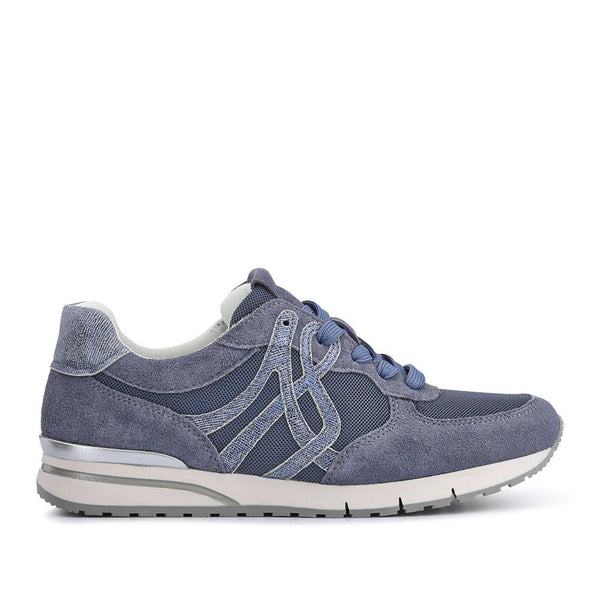 pavers Pauline Gabor Casual Lace-Up Trainers - Blue Grey