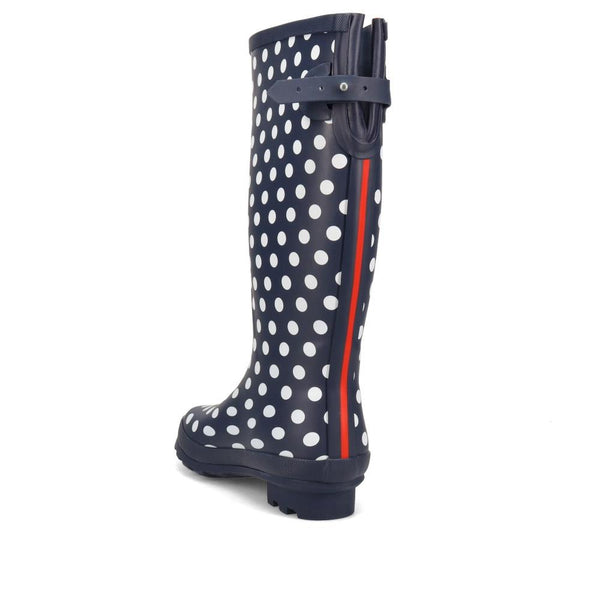 Pavers Adjustable Calf Wellingtons - Navy