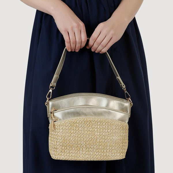 Pavers Adjustable Cross-Body Bag - Gold