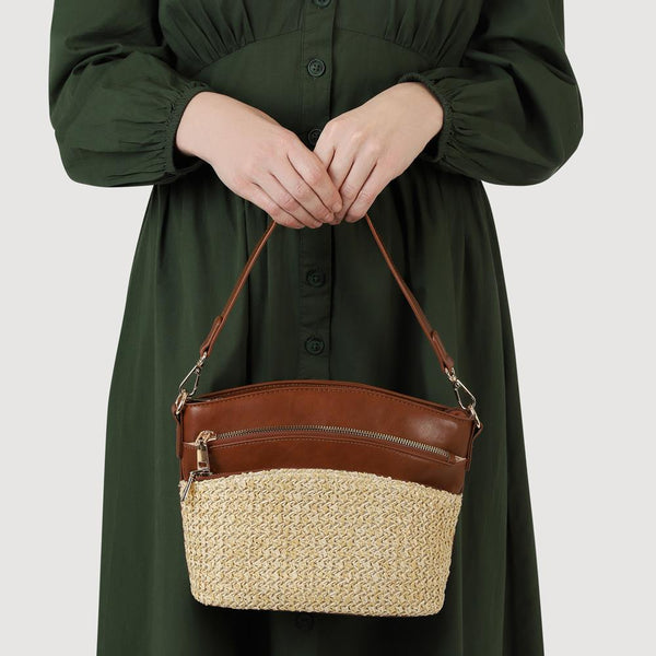 Pavers Adjustable Cross-Body Bag - Tan