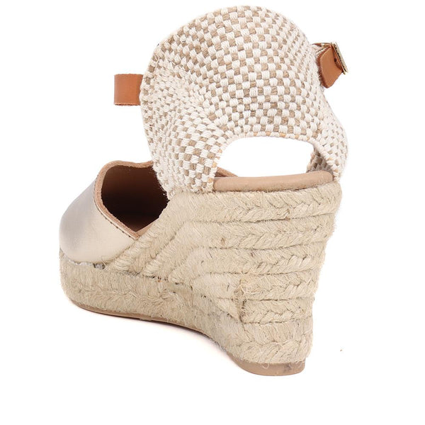 Pavers Adjustable Espadrille Sandals - Gold