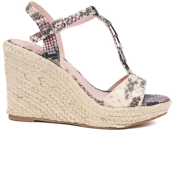pavers Adjustable Espadrille Sandals - Multi
