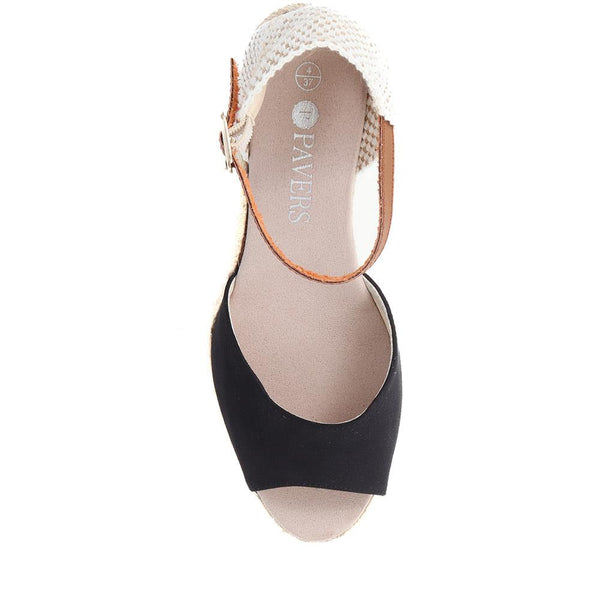 Pavers Adjustable Espadrille Sandals - Navy