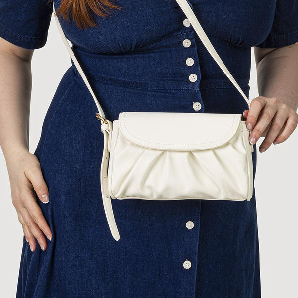 Pavers Adjustable Lightweight Handbag - White