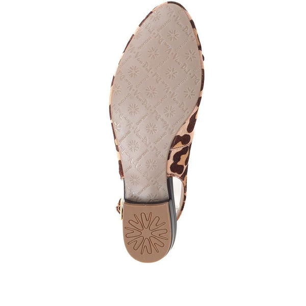 Pavers Adjustable Slingbacks - Brown Multi