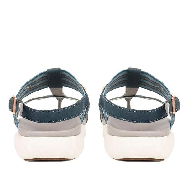 Pavers Adjustable Toe-Post Sandals - Blue