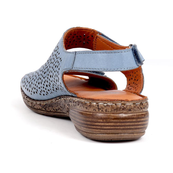 Pavers Adjustable Touch Fasten Sandals - Denim