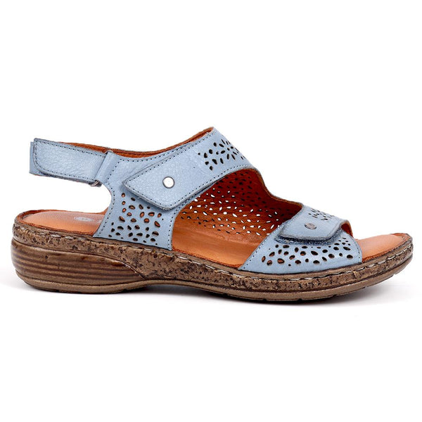 pavers Adjustable Touch Fasten Sandals - Denim