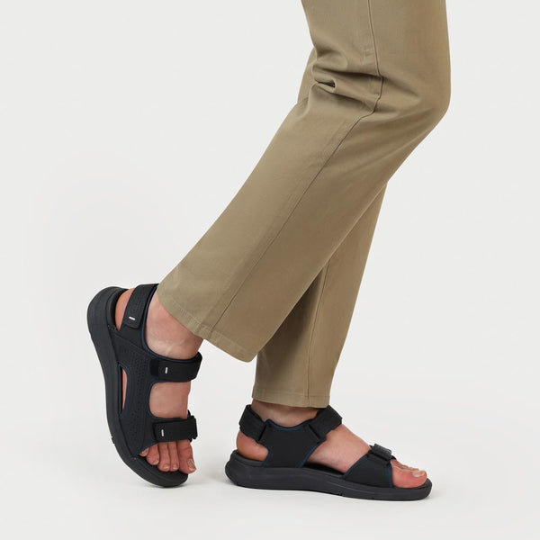 Pavers Adjustable Touch-Fasten Sandals - Navy