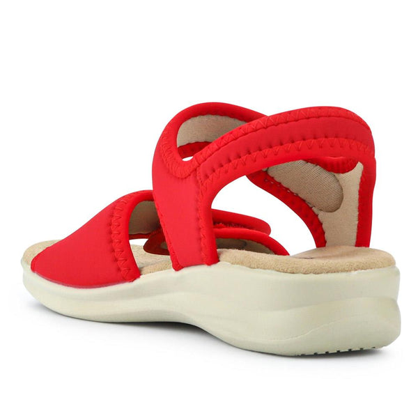 Pavers Adjustable Touch-Fasten Sandals - Red