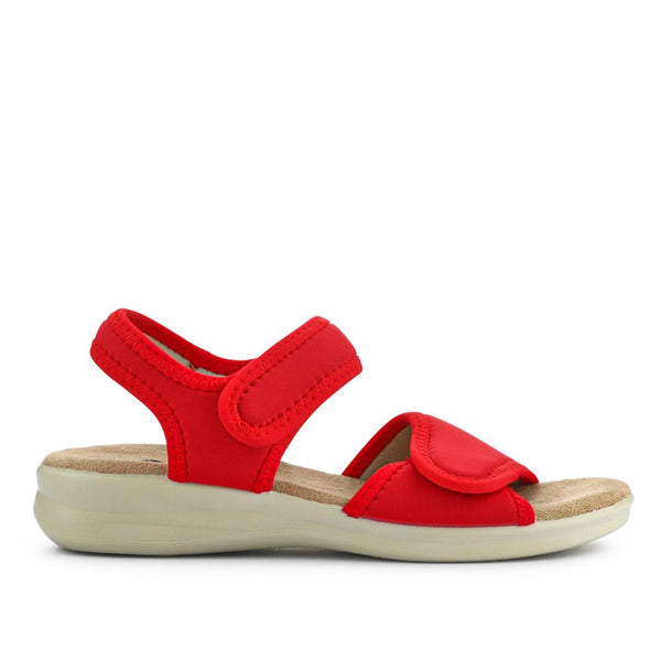 pavers Adjustable Touch-Fasten Sandals - Red