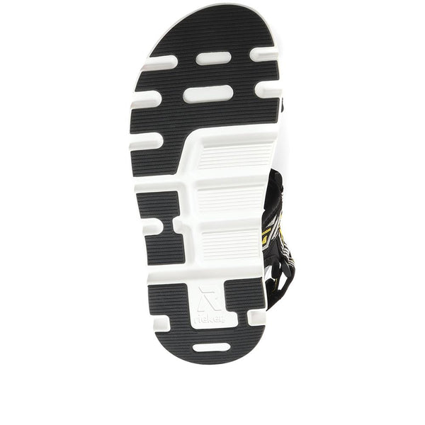 Pavers Adjustable Wide-Fit Sandals - Black-Yellow