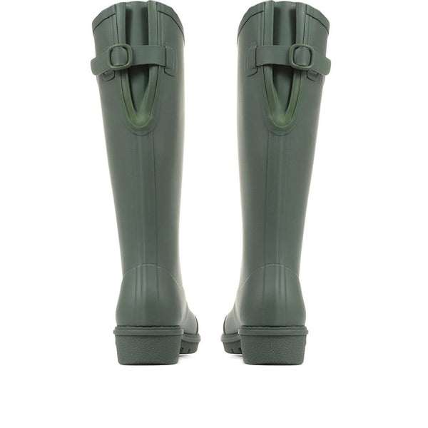 Pavers AH7 WonderWelly Long Wellington Boots - Green