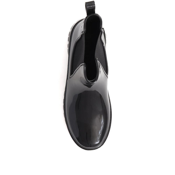 Pavers Ankle Wellington Boots - Black