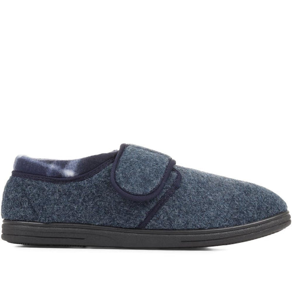 pavers Anti-Bacterial Touch-Fasten Slippers - Navy