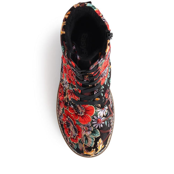 Pavers Ashbourne Extra-Wide Boots - Red Multi