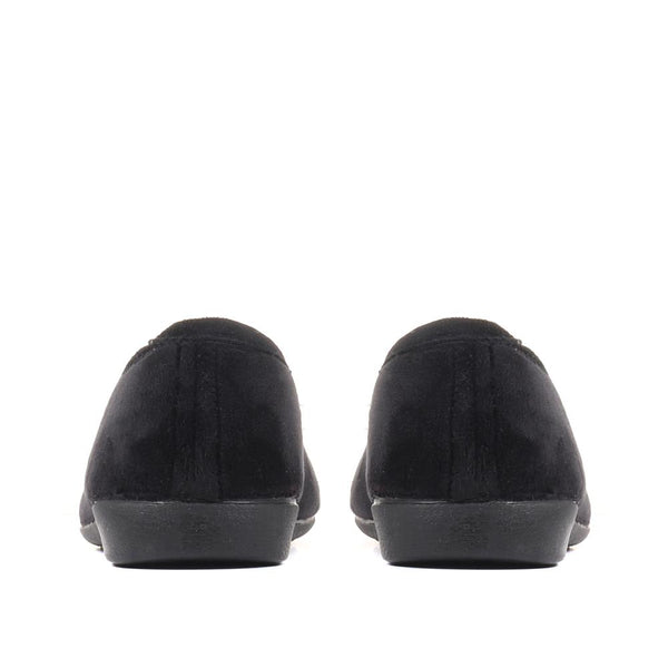 Pavers Ballerina Slippers - Black