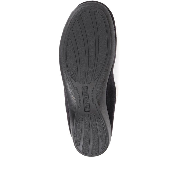 Pavers Ballerina Slippers - Black