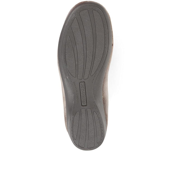 Pavers Ballerina Slippers - Grey