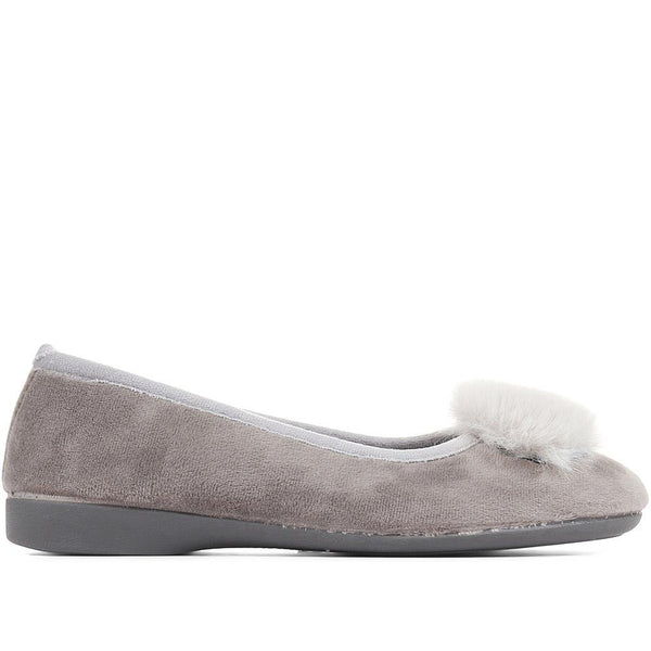pavers Ballerina Slippers - Grey