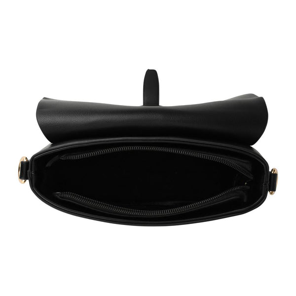 Pavers Bellissimo Buckle Crossbody Bag - Black