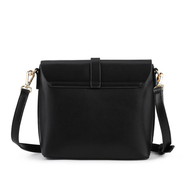 pavers Bellissimo Buckle Crossbody Bag - Black