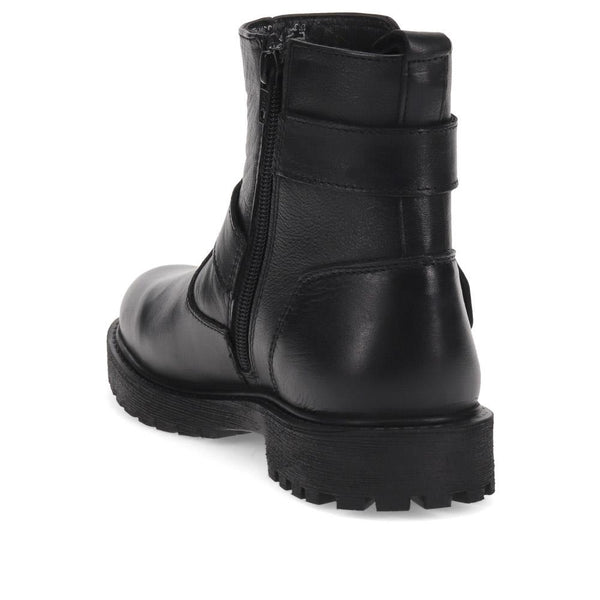 Pavers Block-Heel Ankle Boots - Black