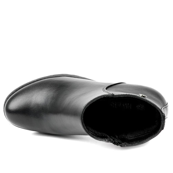 Pavers Block-Heeled Ankle Boots - Black