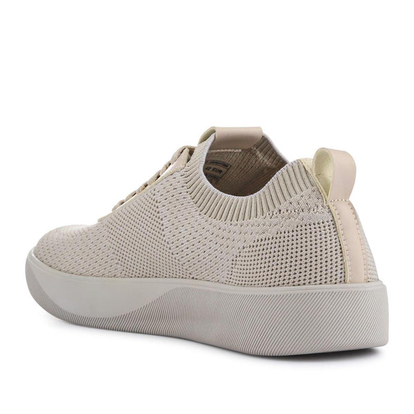 Pavers Breathable Chunky-Soled Lace-Ups - Beige