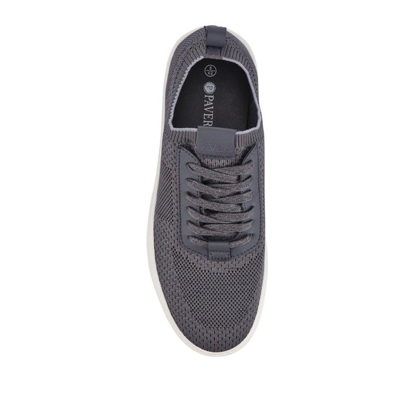 pavers Breathable Chunky-Soled Lace-Ups - Charcoal