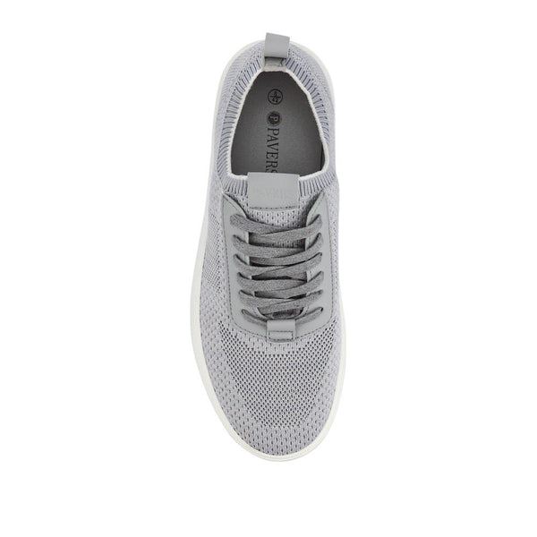 Pavers Breathable Chunky-Soled Lace-Ups - Grey