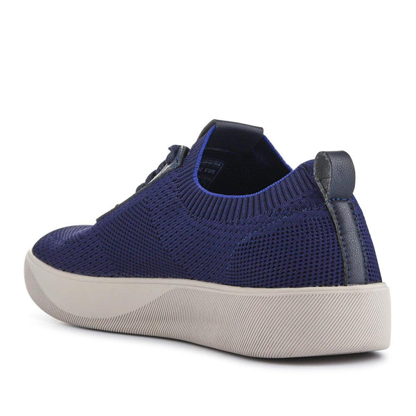 Pavers Breathable Chunky-Soled Lace-Ups - Navy