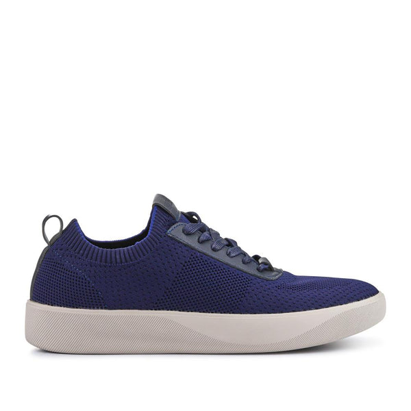 pavers Breathable Chunky-Soled Lace-Ups - Navy