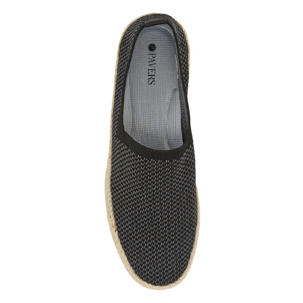 Pavers Breathable Slip-On Espadrilles - Black
