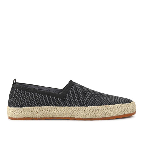 pavers Breathable Slip-On Espadrilles - Black