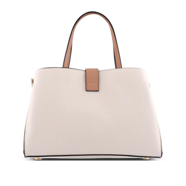 Pavers Buckle-Closure Handbag - Beige Multi